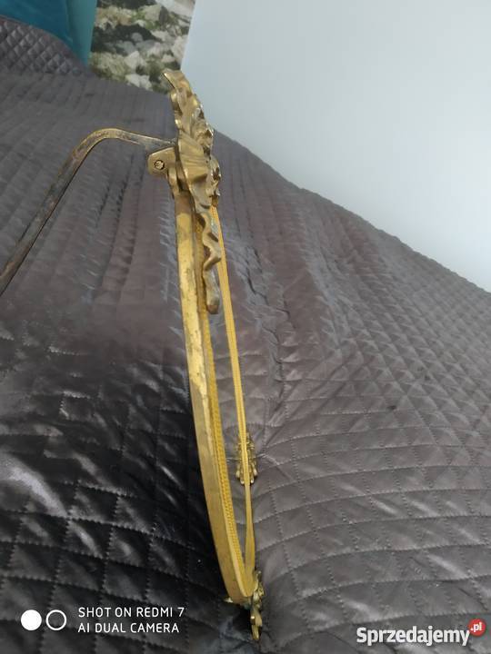 Lustro lusterko duze do postawienia mosiądz Olsztyn sprzedam