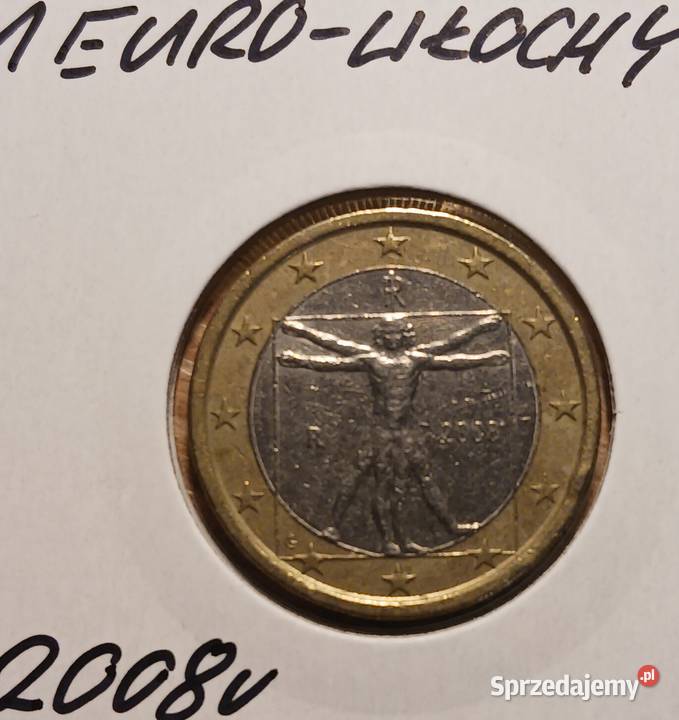 1 Euro Włochy 2008 r Numizmatyka Konin