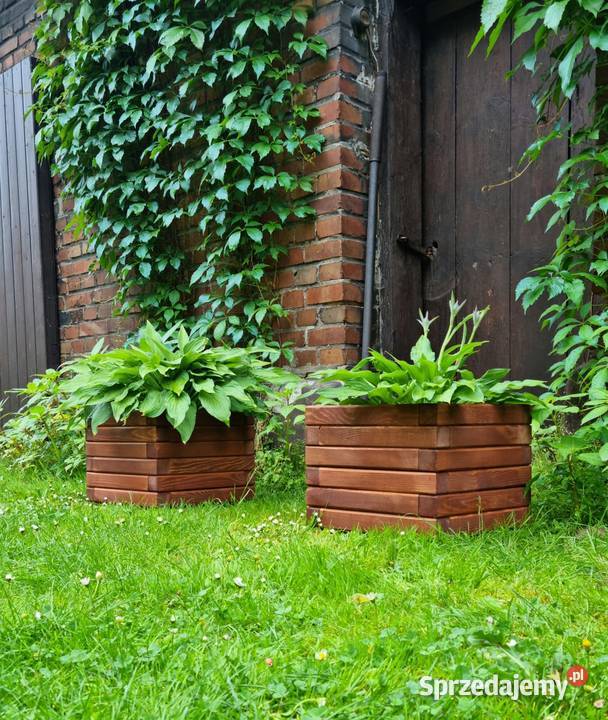 Donica drewniana sosnowa KWADRATOWA Kalety
