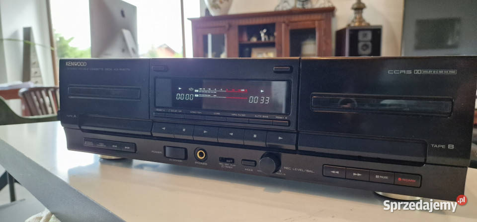 Kenwood magnetofon dwukasetowy KX W 4070 KXW4070 Międzychód