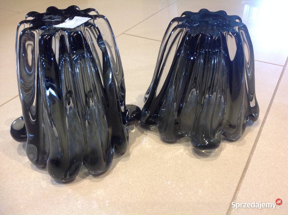 Wazon Szklany Falbanka 2 Grube Szkło Nowa Sól