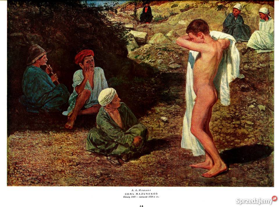 Aleksandr Iwanow Siedmiu chłopców 1840 1850 r Szczecin sprzedam