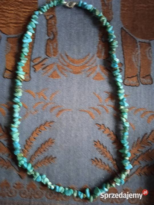 NASZYJNIKI Z NATURALNYCH TURKUSOWYCH HOWLITÓW wielkopolskie Piła