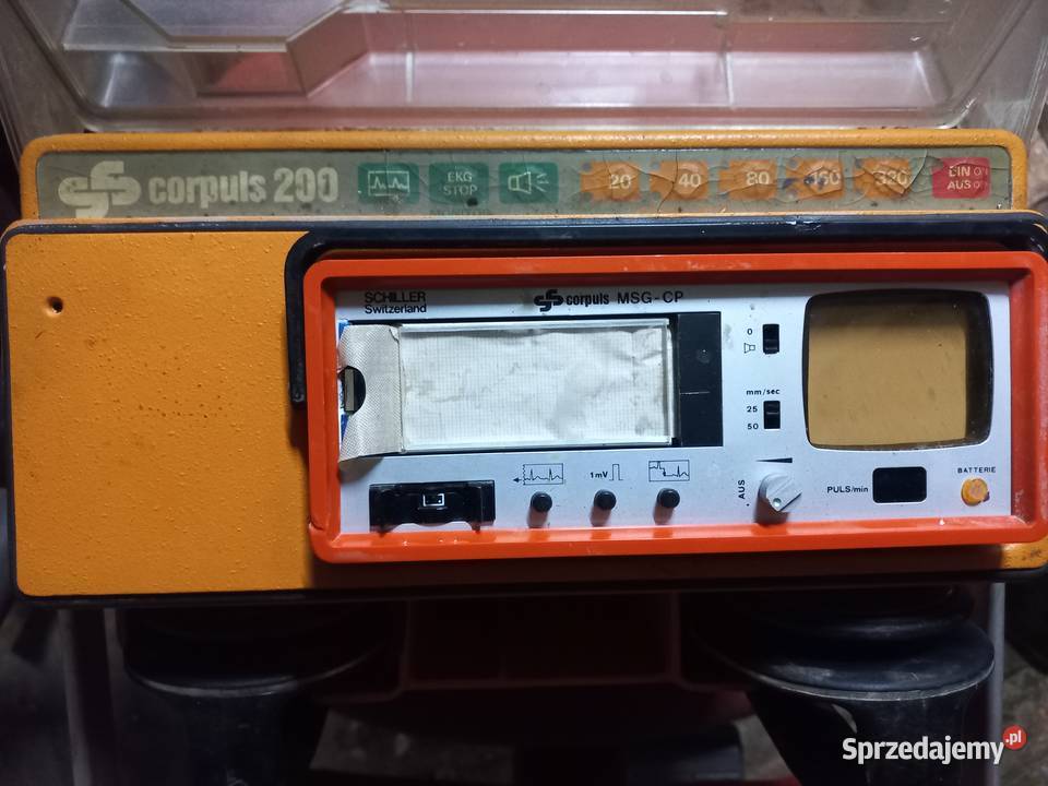 Unikat Defibrylator Szwajcaria DDR corpuls 200