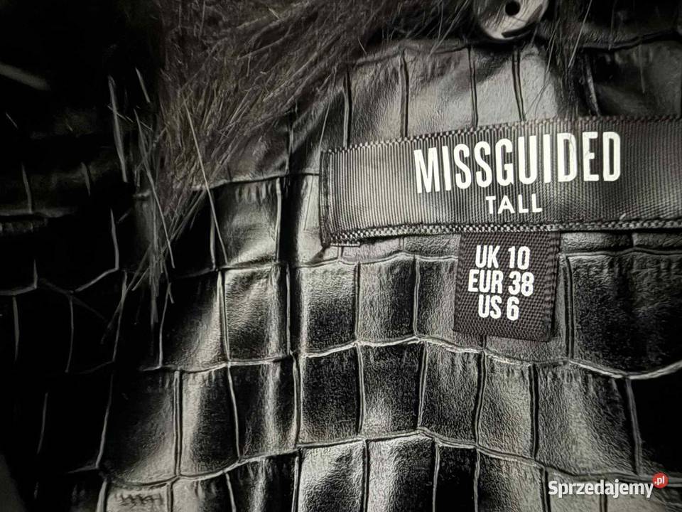 Nowy czarny płaszcz Missguided 38 szlafrokowy wielkopolskie