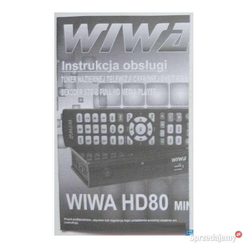 Wiwa HD80 Mini Ariva T30 Dekoder DVBT Instrukcja Radom sprzedam
