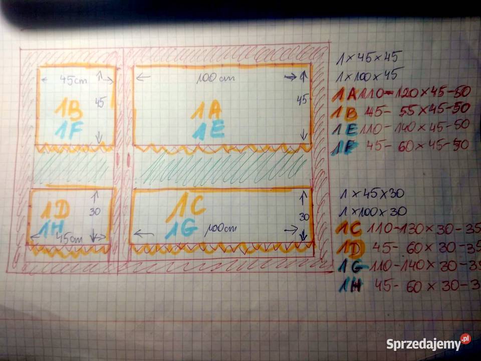 Dekoracja okienna zestaw 4 elementów ABCD Chojna