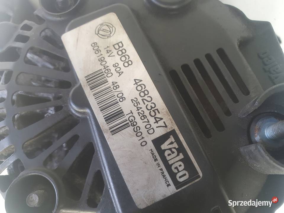 ALTERNATOR Fiat Fiorino 13 MJET JTD 90A 46823547 lubelskie Rudka sprzedam