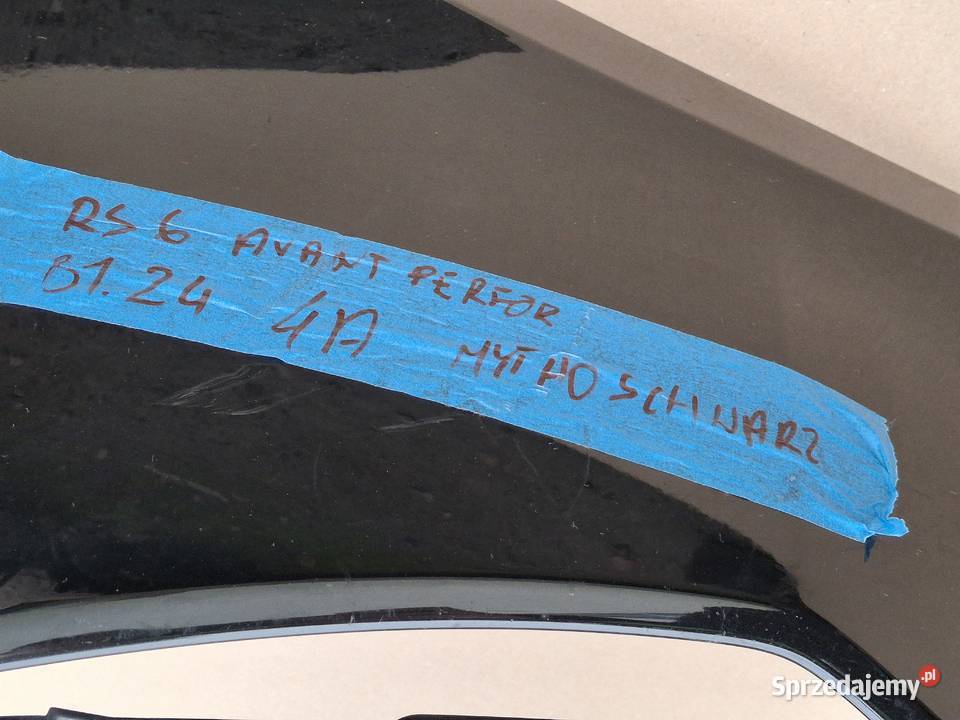 AUDI RS6 C8 RS7 ZDERZAK PRZÓD PRZEDNI PŁYTA Bieleń