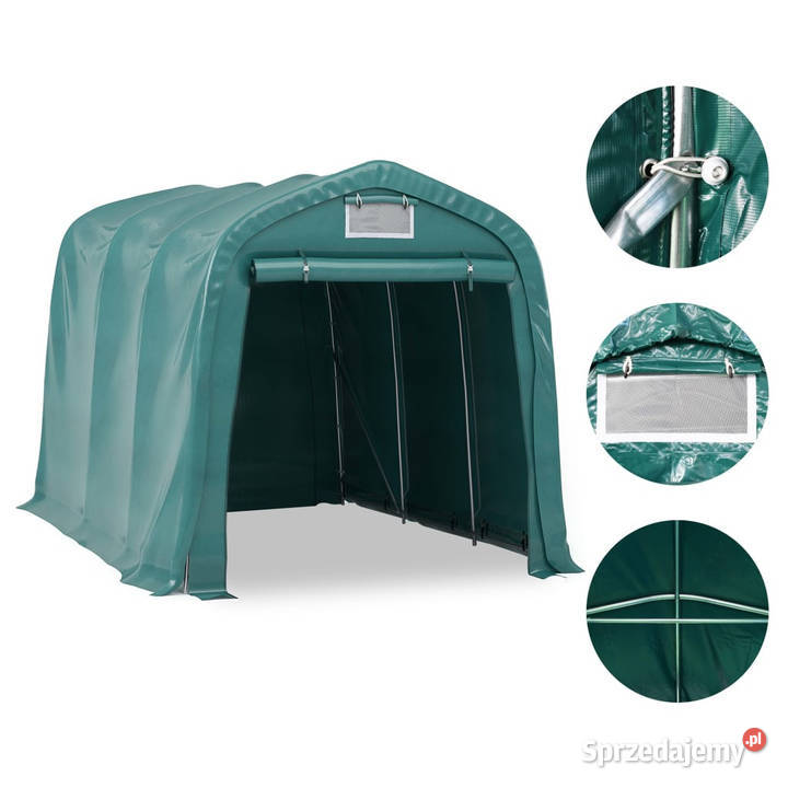 Namiot garażowy z PVC 24 x 36 m zielony Warszawa