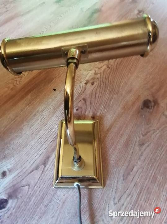 Stara mosiężna lampa gabinetowa z łat 60 tych Kraków sprzedam