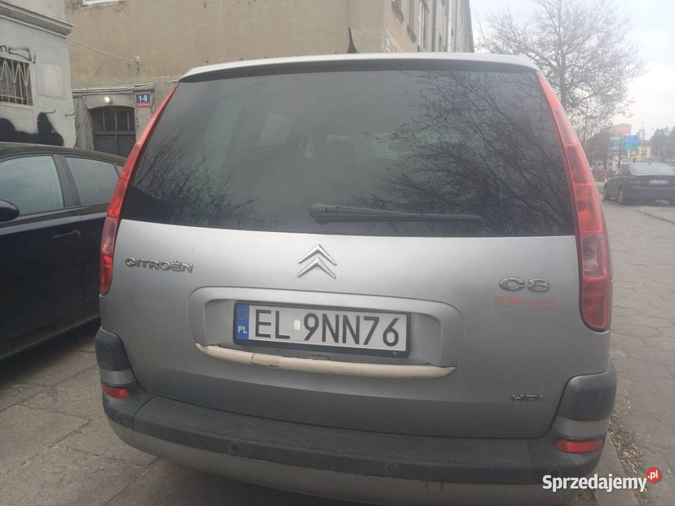 Citroen C8 22 HDI Serwisowany Nowe Tarcze Klocki elektryczne szyby Łódź
