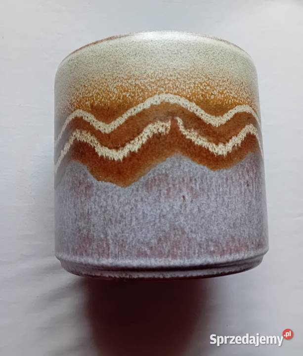 Niemiecka ceramiczna osłonka doniczki sygnowana Koźminek sprzedam