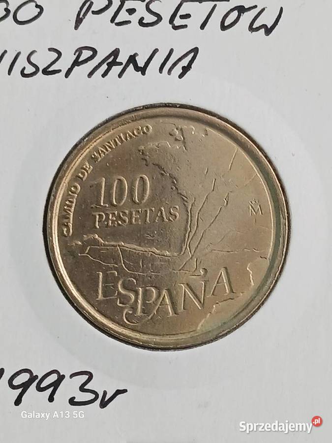 100 Pesetów Hiszpania 1993 r Konin sprzedam