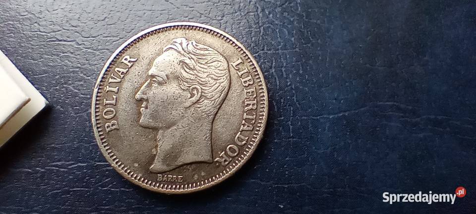 Stare monety 1 boliwar 1967 Wenezuela Lesko