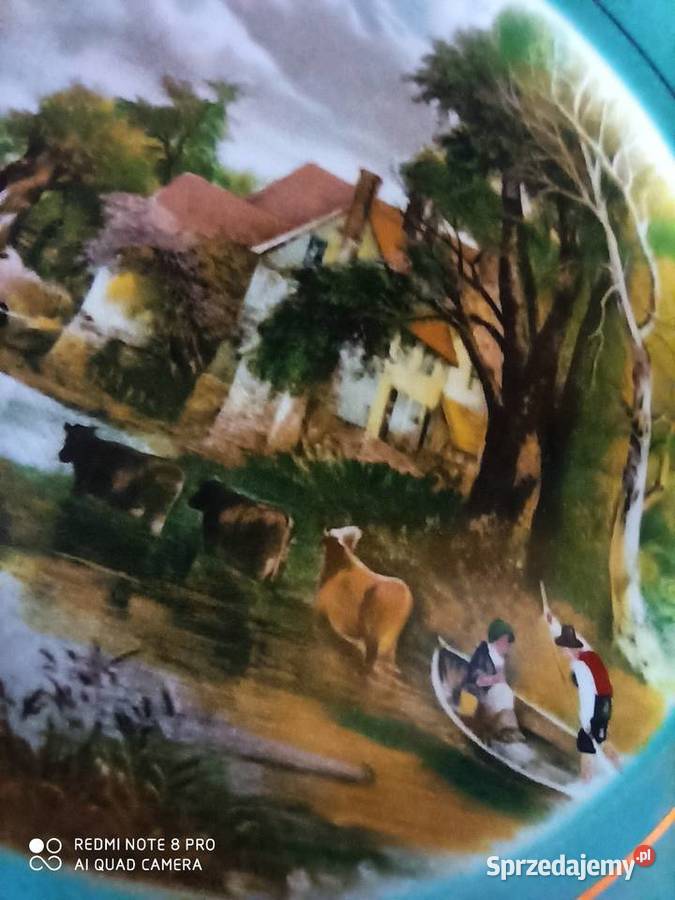 Talerz patera ze sceną WiejskąPALL MALL WAREFWR pomorskie Gdańsk