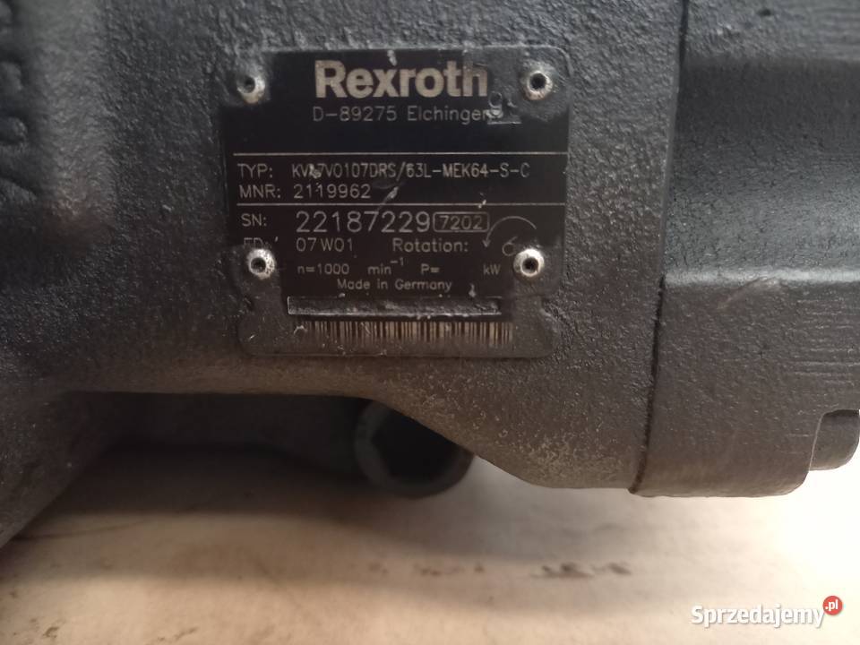 Pompa hydrauliczna Rexroth KVA7V0107DRS 63L podkarpackie Munina