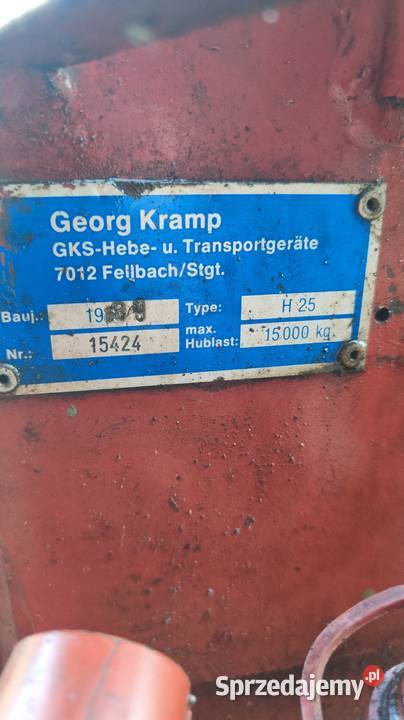 Podnosnik do maszyn 15 ton Kalisz