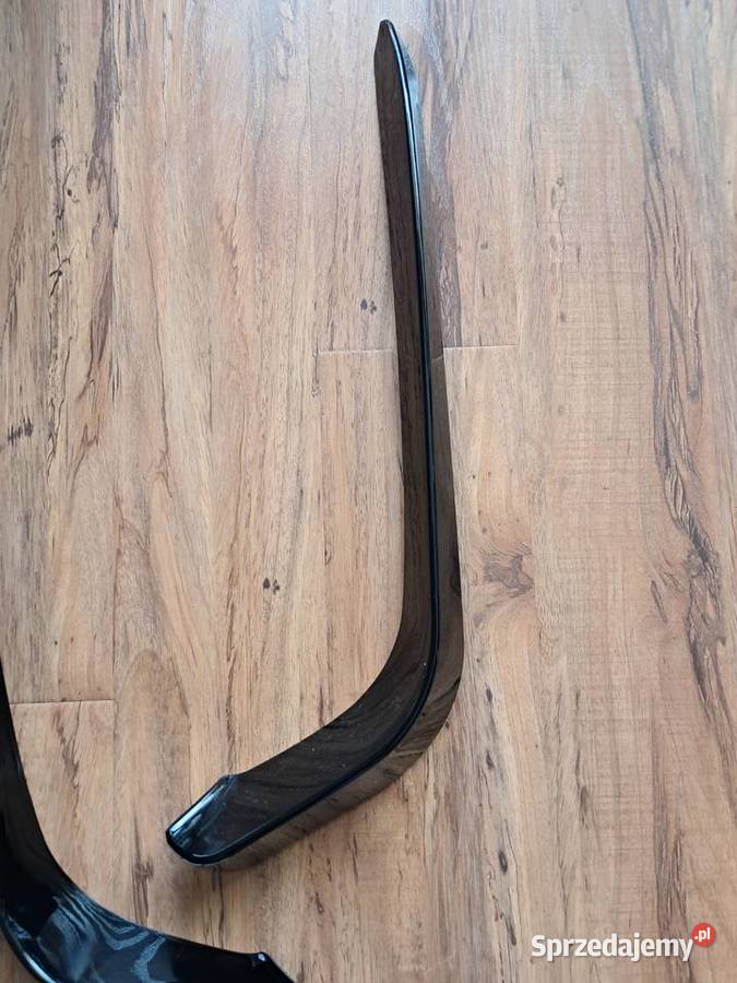 nowe czarne z połyskiem dokładki do zderzaka Sandomierz