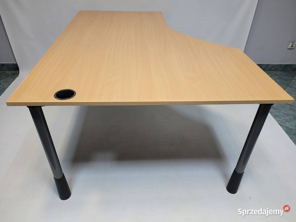 Biurko narożne Kinnarps buk 160x120 dost 50