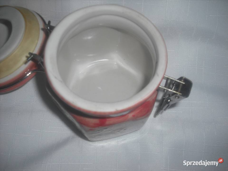 Porcelanowe pojemniki na herbatę kawę itp wielokolorowy Warszawa sprzedam