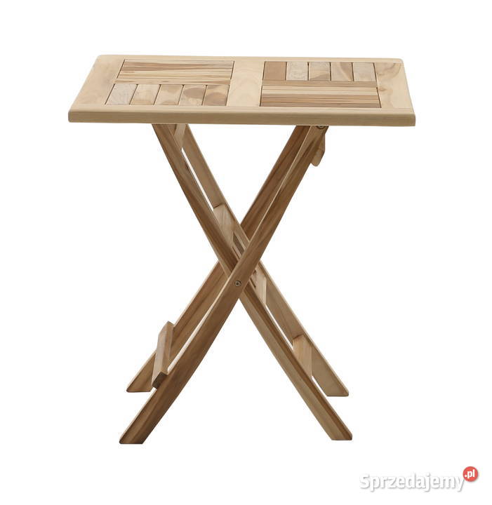 Stolik Bristol 70 z drewna teak tek tik teakowe Kościan sprzedam