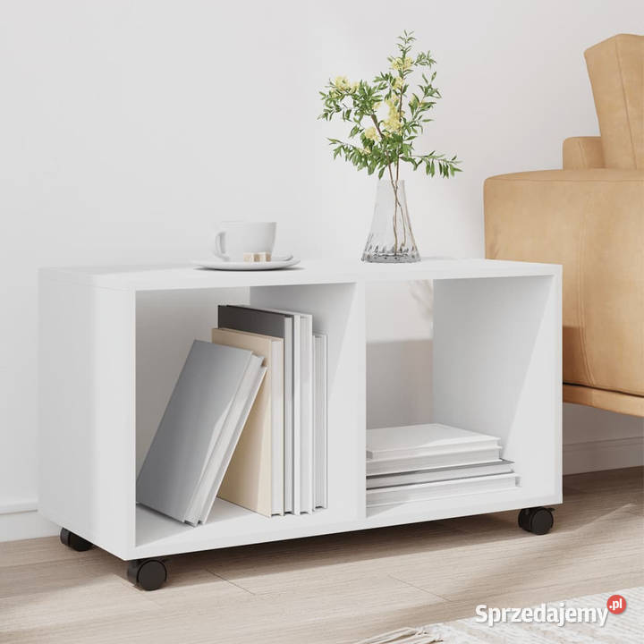 Szafka na kółkach biała 72x33x425 materiał Warszawa