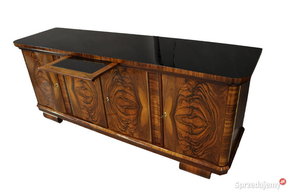 Perfekcyjny bufet Art Deco z czarnym blatem kujawsko-pomorskie Bydgoszcz sprzedam