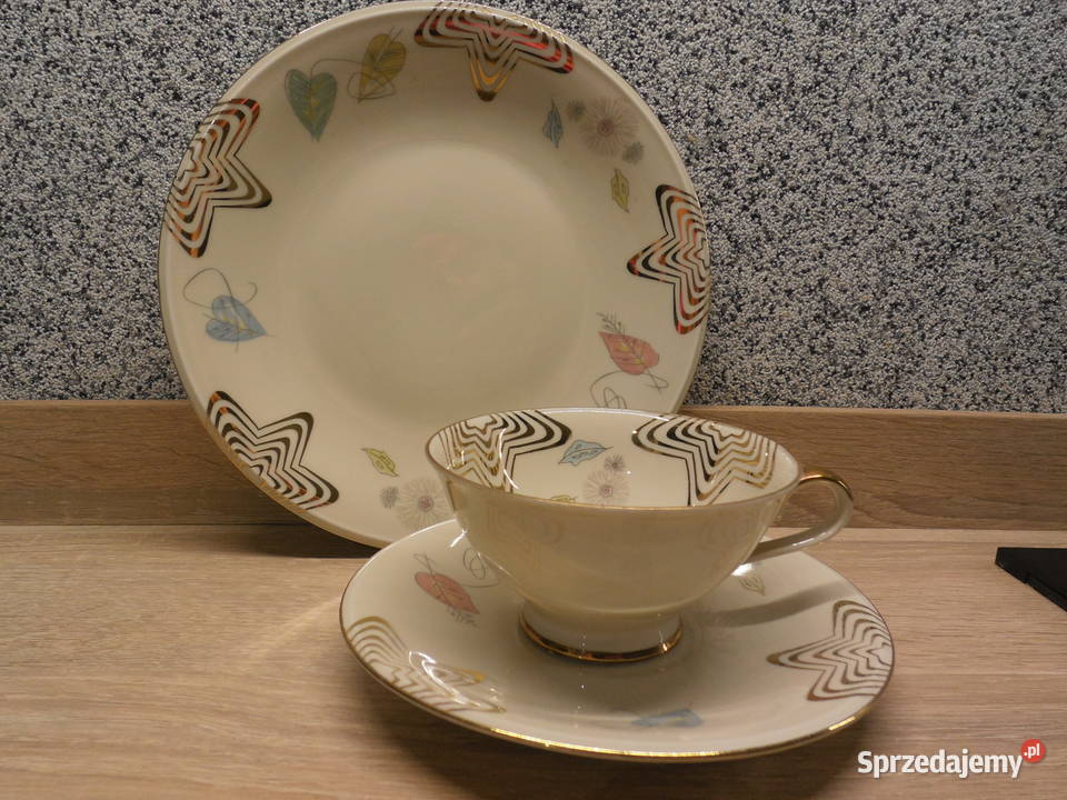 Zestaw śniadaniowy trio BAVARIA Porcelana i szkło Raszków