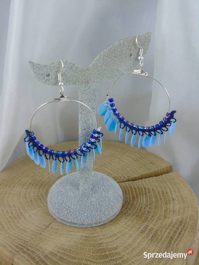 Kolczyki różne kolory Wiśniowa