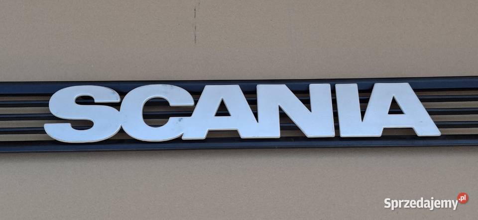 SCANIA TORPEDO GRILL ATRAPA EMBLEMAT LISTWA ciężarowe Bieleń