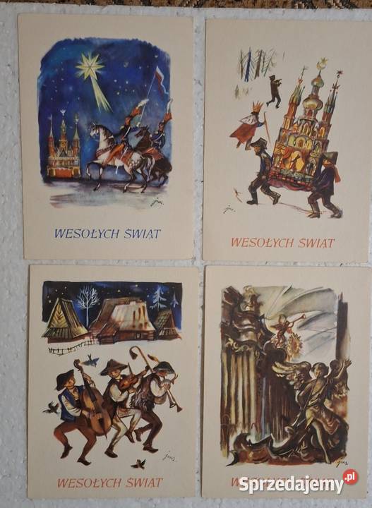Szancer pocztówki świąteczne Warszawa sprzedam