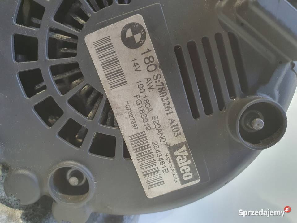 BMW E87 E90 20 D ALTERNATOR valeo 7802261 AL03 Janów