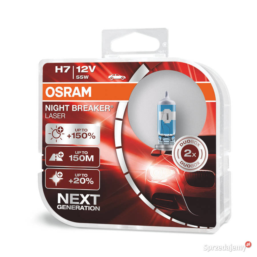 Żarówki H7 Osram Night Breaker Laser 150 Sosnowiec