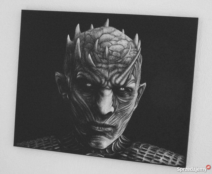 Obraz ręcznie grawerowany White Walker Gra o Sandomierz sprzedam
