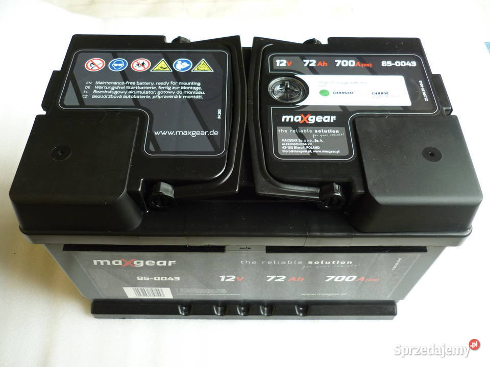 Akumulator MAXGEAR 72AH 700A NOWYgwarancja Poznań