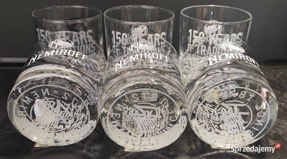NEMIROFF Szklanki do whisky 6 NOWE Porcelana i szkło Olsztyn