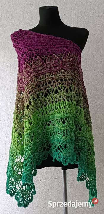 Duża Chusta szydełkowa bawełniana podlaskie Białystok