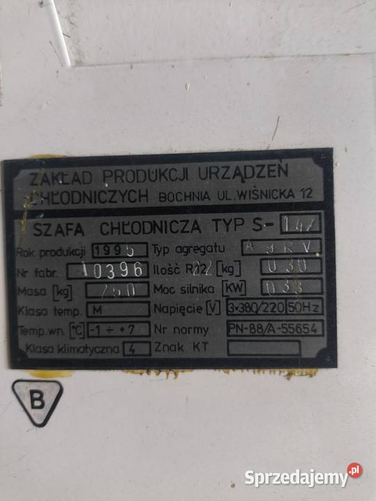 Chłodnia lodówka przemysłowa duża Lodówki i zamrażarki