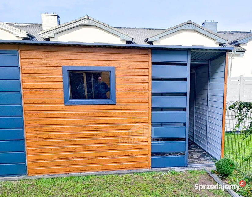SCHOWEK DOMEK OGRODOWY 5x3m WIATA 1M SPAD W TYŁ Łapanów