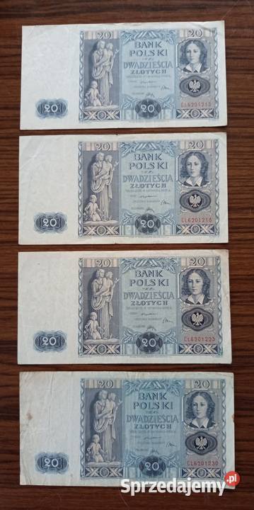 Banknoty 20 złotych Seria CL sprzedam