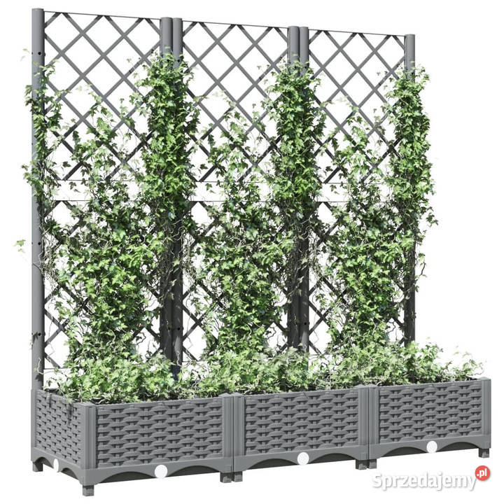 Donica ogrodowa z kratką jasnoszara 120x40x1215 Warszawa