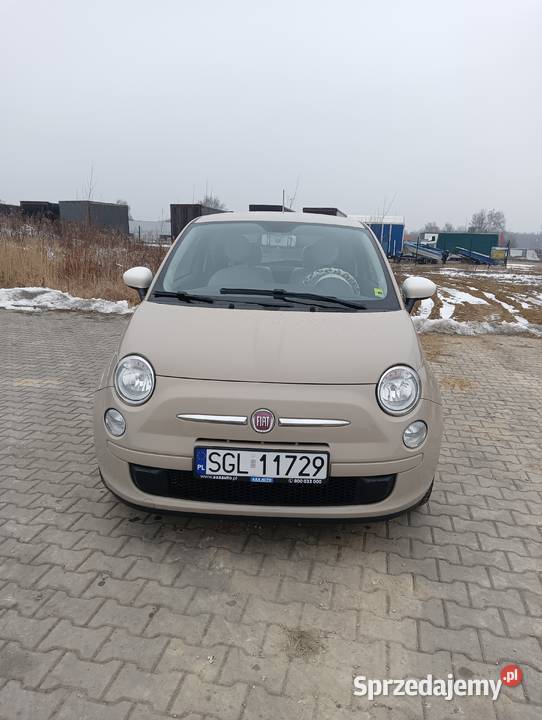 Fiat 500 cappucino przebieg 57000 stan idealny śląskie Pyskowice