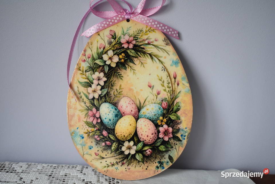 Jajko pisanka decoupage zawieszka dekoracja Wielkanoc Warszawa sprzedam