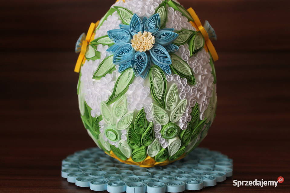 Jajka wilekanocne quilling Białogard