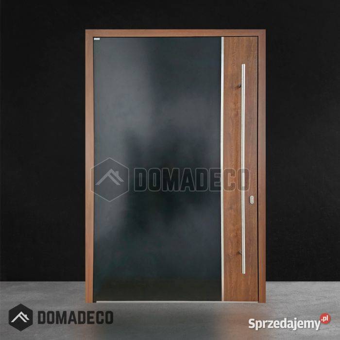PIVOT V22 drzwi wejściowe aluminiowe z dekorem Warszawa