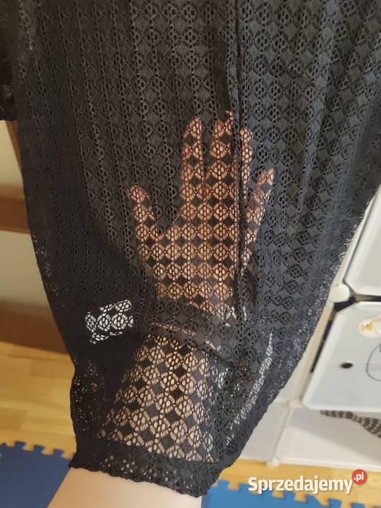 Elegancka koronkowa bluzka Pimkie czarna koronka małopolskie