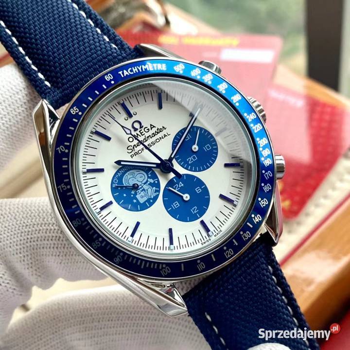 Męski zegarek kwarcowy OMEGA Speedmaster Silver Męskie