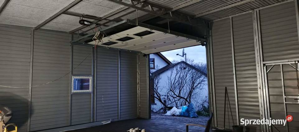 Garaż Blaszany 8x7 m HALA Brama Segmentowa SPAD Głogów