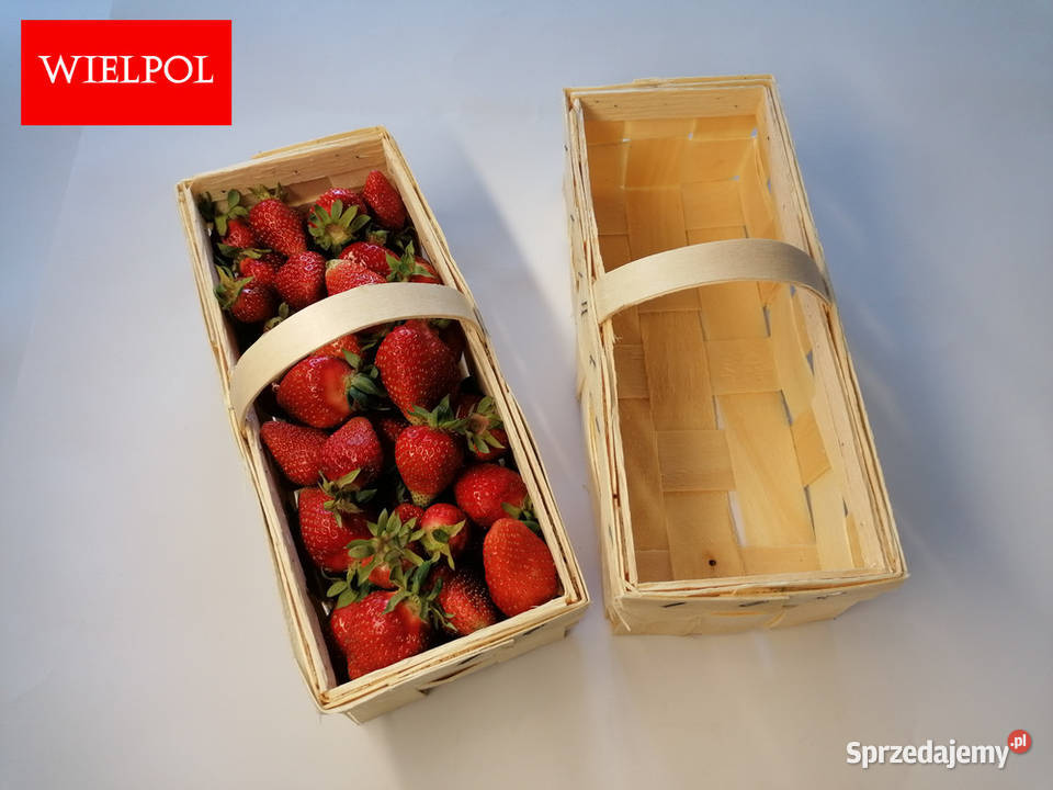 Drewniane łubianki do truskawek Opakowania do Wielichowo